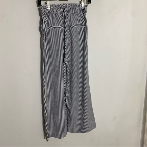 H&M High waist Nautical Striped wide leg Trouser Pants women’s size 4 small - Picture 5 of 6